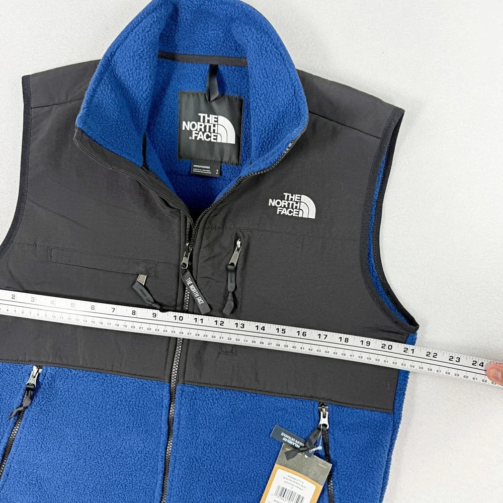 The North Face Retro Denali Vest Size S Mens Estate Blue Tnf Black NF0A88XJF1T-S